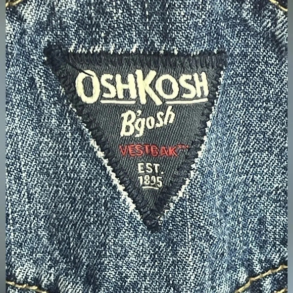 Oshkosh b’Gosh Denim & Co Toddler Overalls Blue VestBak Size 4T - Picture 7 of 11